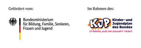 Logos des BMBFSFJ und des Kinder- und Jugendplan des Bundes